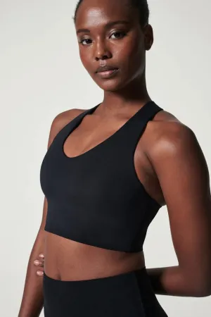Spanx Black Longline Med Impact Bra