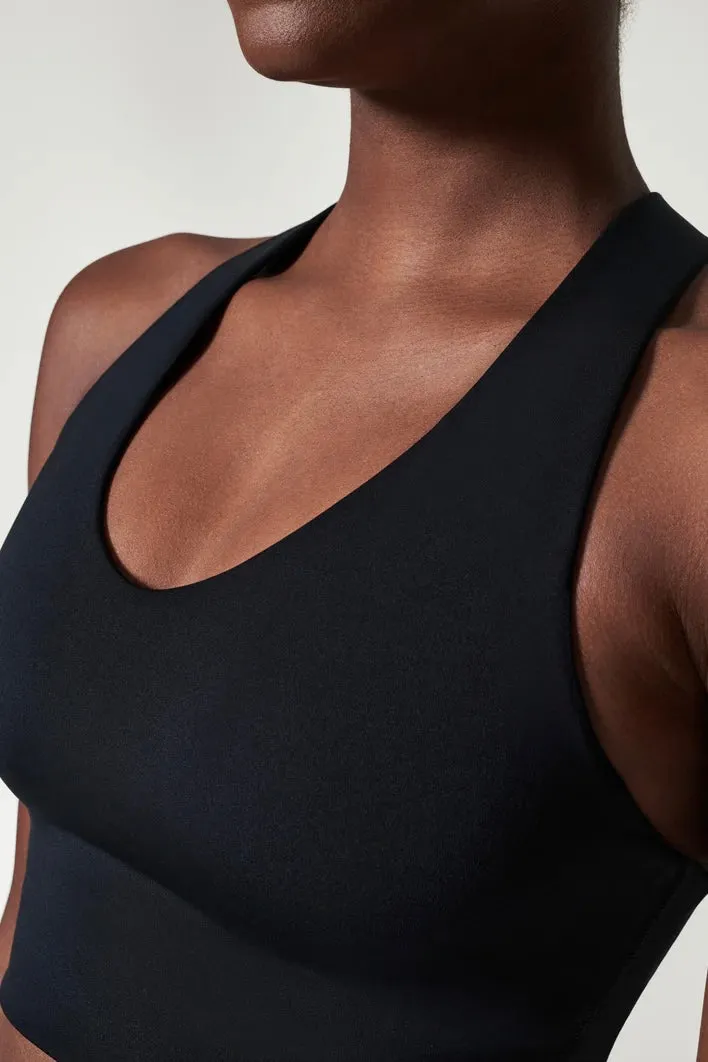 Spanx Black Longline Med Impact Bra
