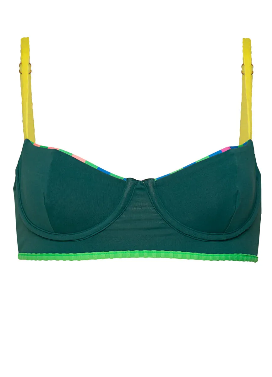 Striped Mule Violeta Unmolded Underwire Bikini Top