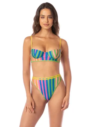Striped Mule Violeta Unmolded Underwire Bikini Top