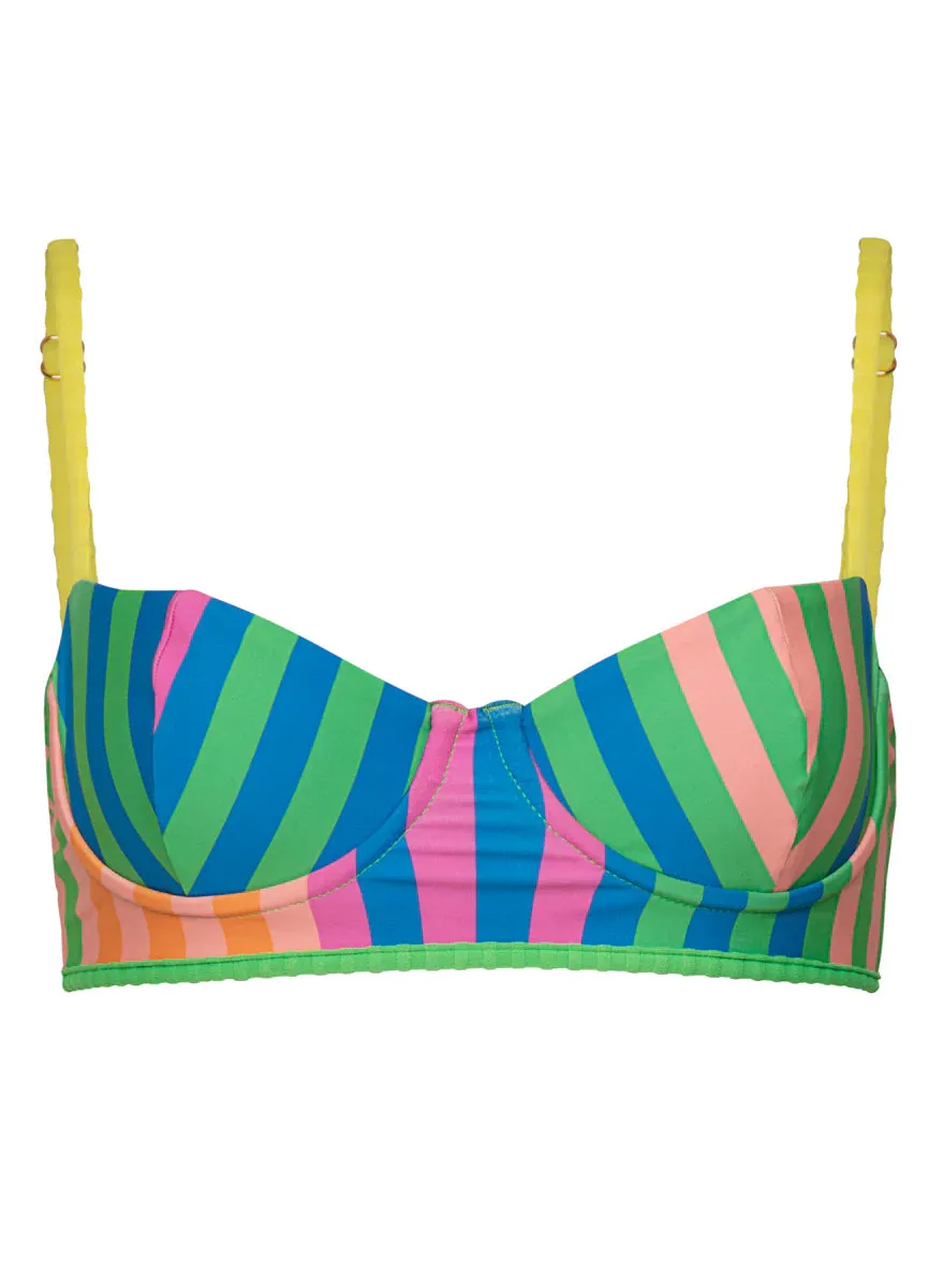 Striped Mule Violeta Unmolded Underwire Bikini Top