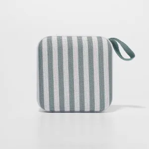 SUNNYLIFE PORTABLE TRAVEL SPEAKER - THE VACAY OLIVE STRIPE