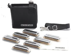 Suzuki M20 'Manji' Diatonic Harmonica 7-Pack Set