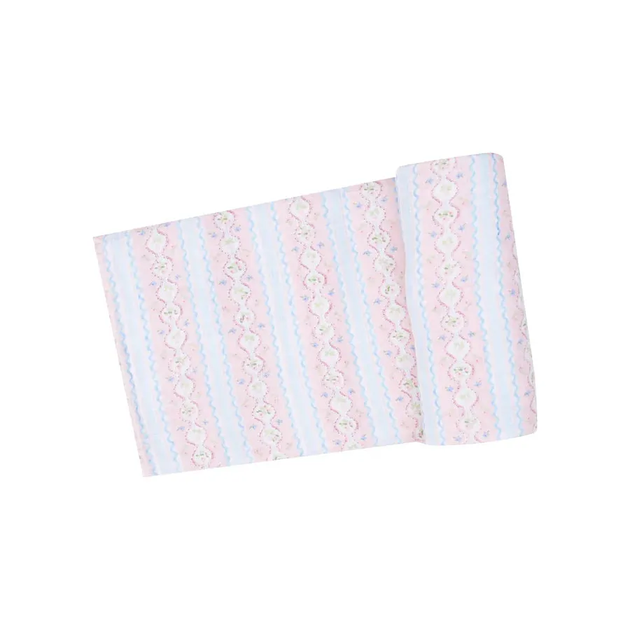 Swaddle Blanket, Ogee Floral