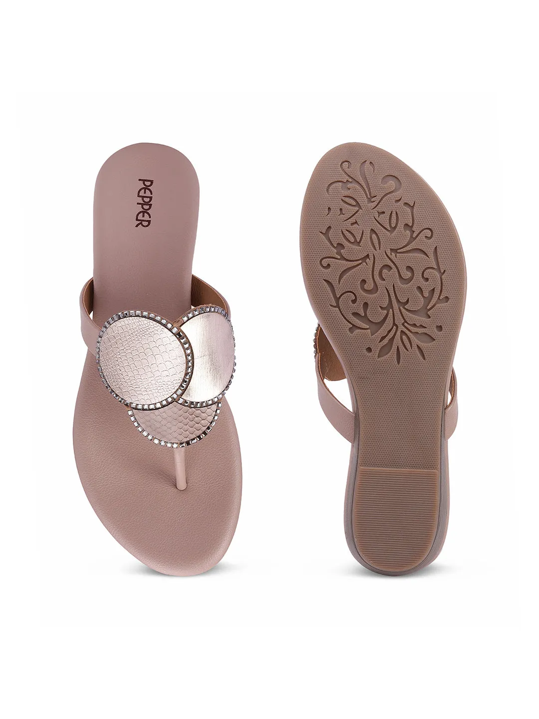 T-strap Flat Sandals