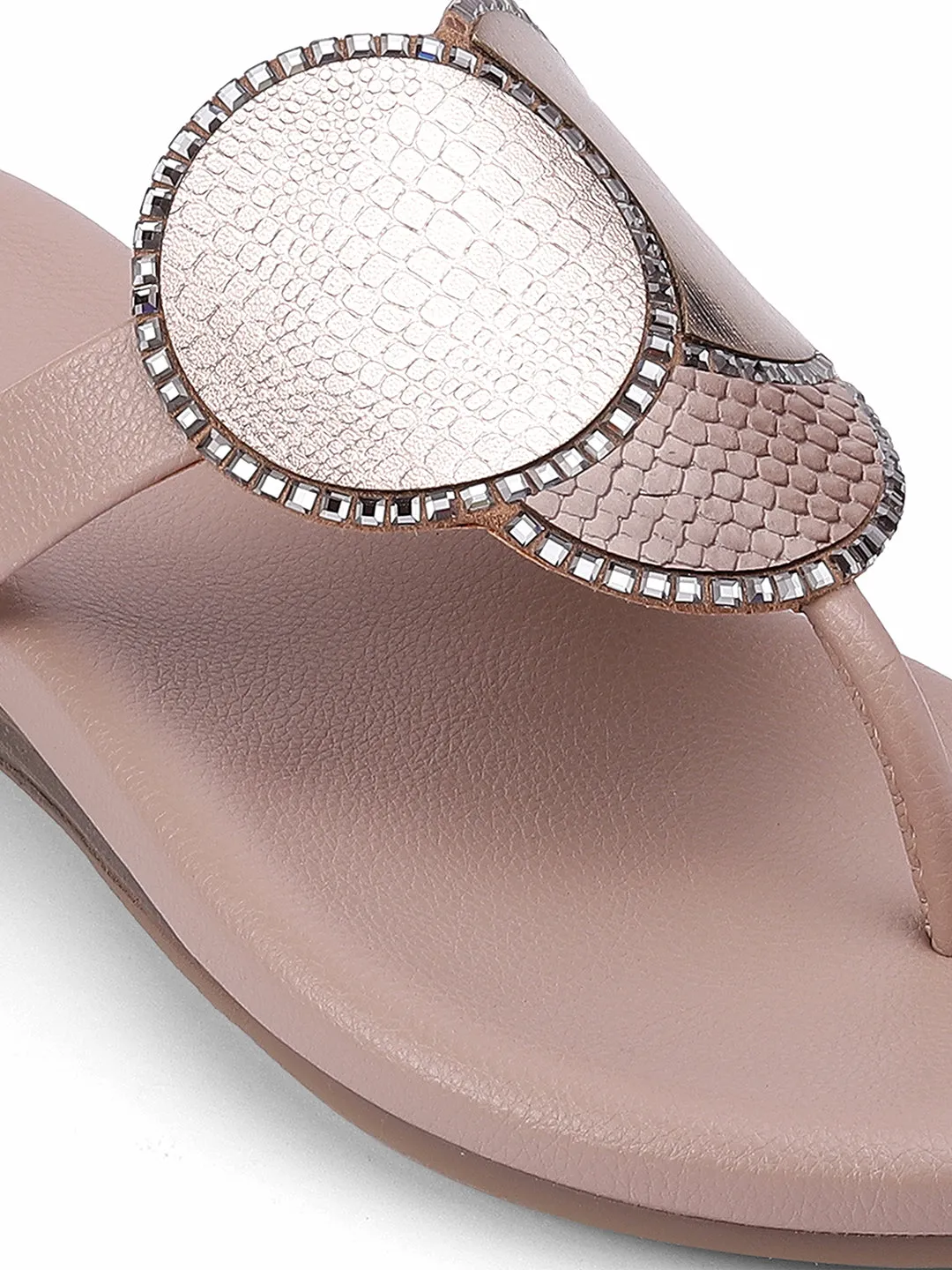 T-strap Flat Sandals