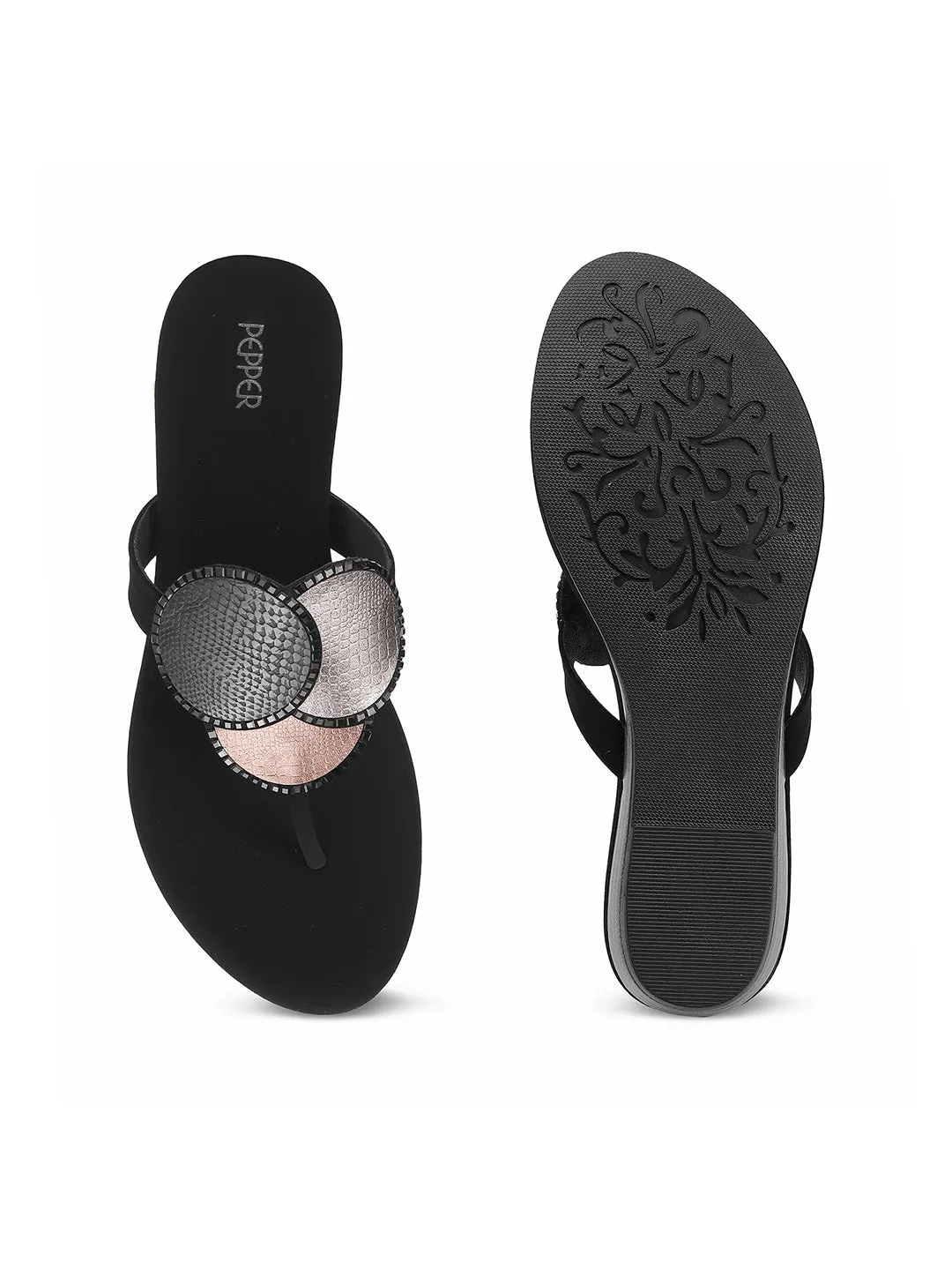 T-strap Flat Sandals