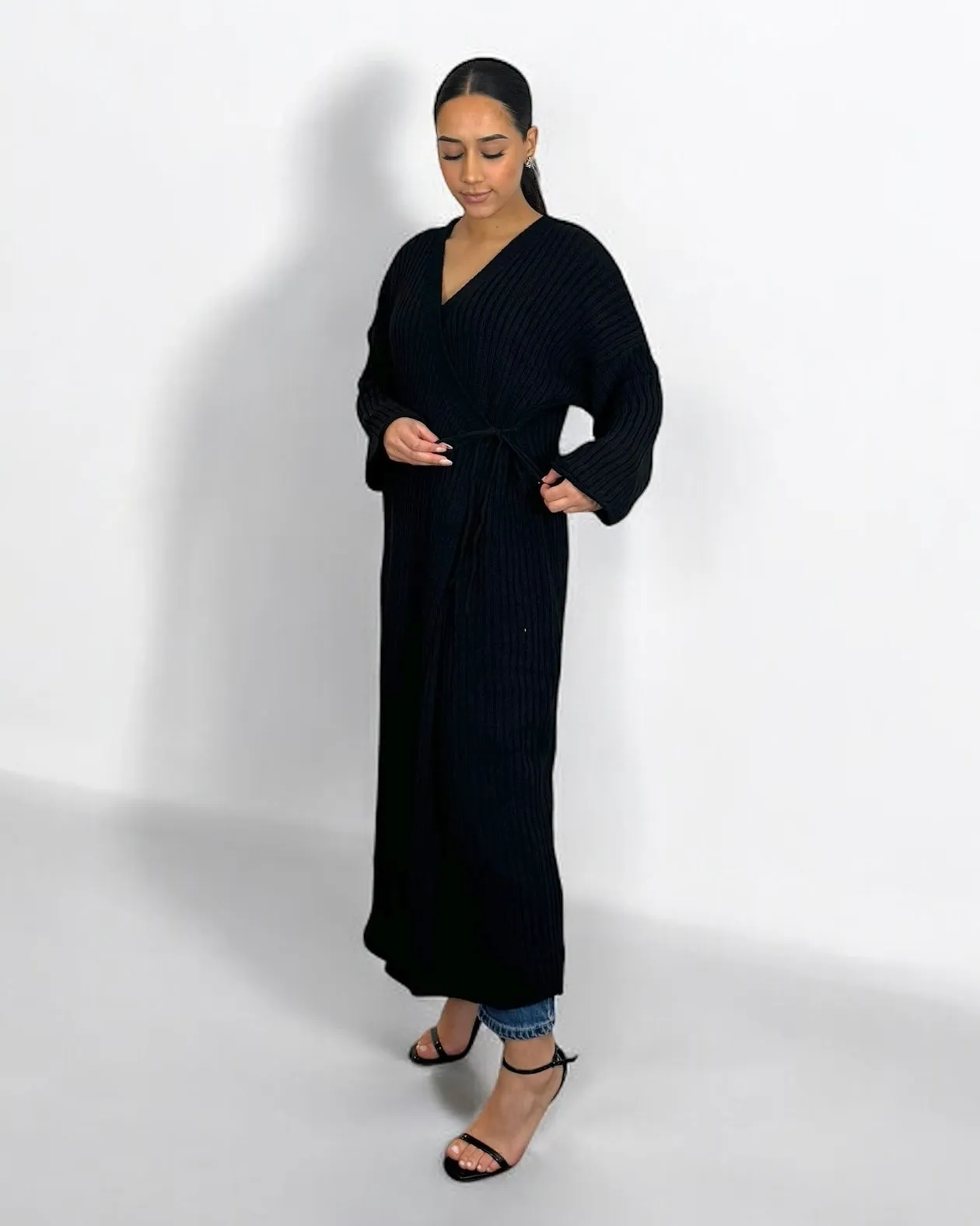 The Black Willow Wrap Dress