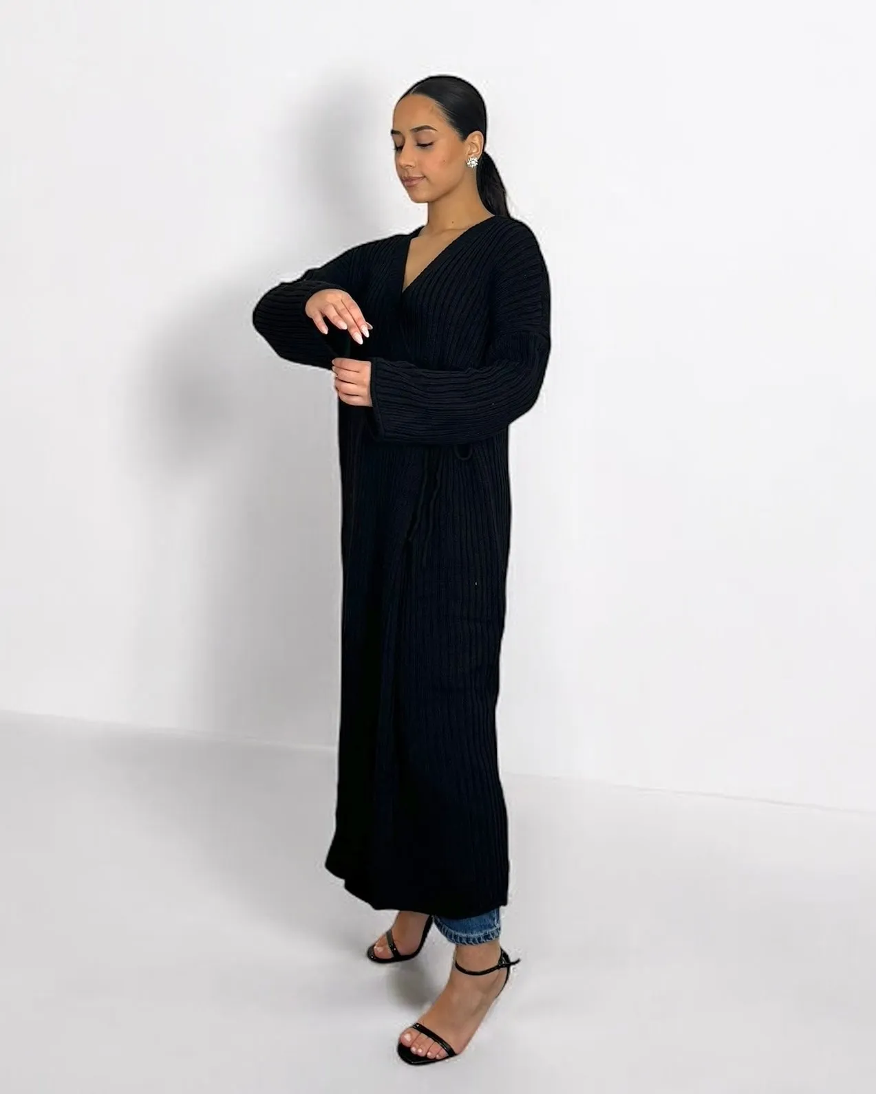 The Black Willow Wrap Dress