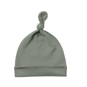 The Knotted Baby Hat by Quincy Mae - Basil