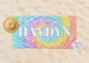 Tie Dye Beach Towel