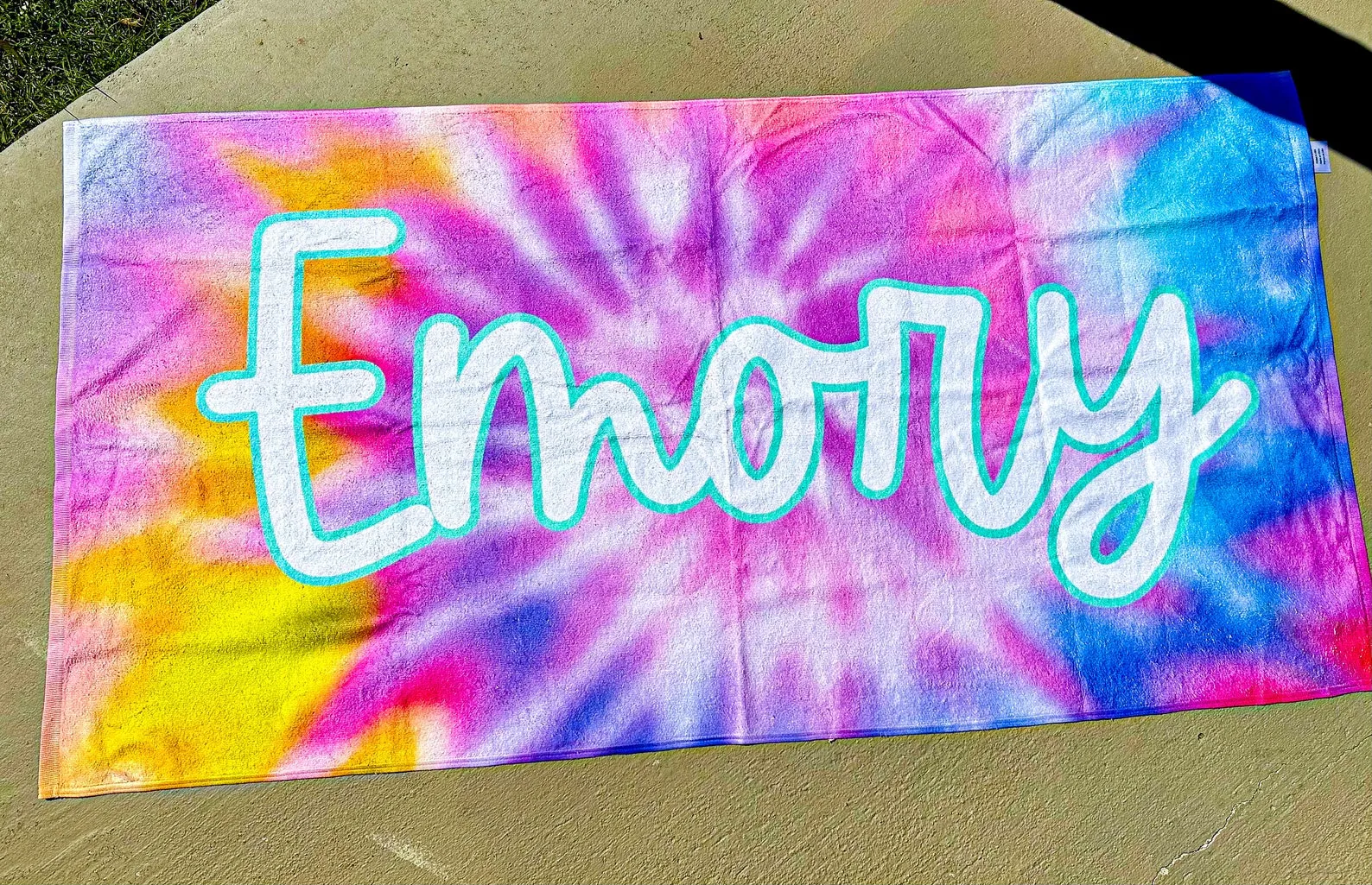 Tie Dye Beach Towel