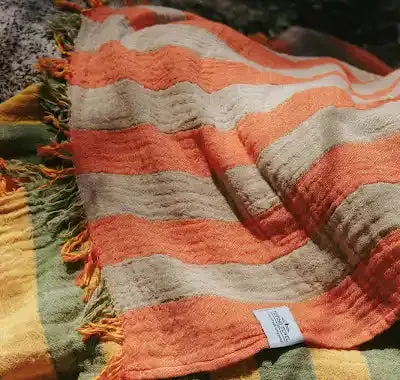 Tofino Towel Banks Muslin Gauze Stripe Towel