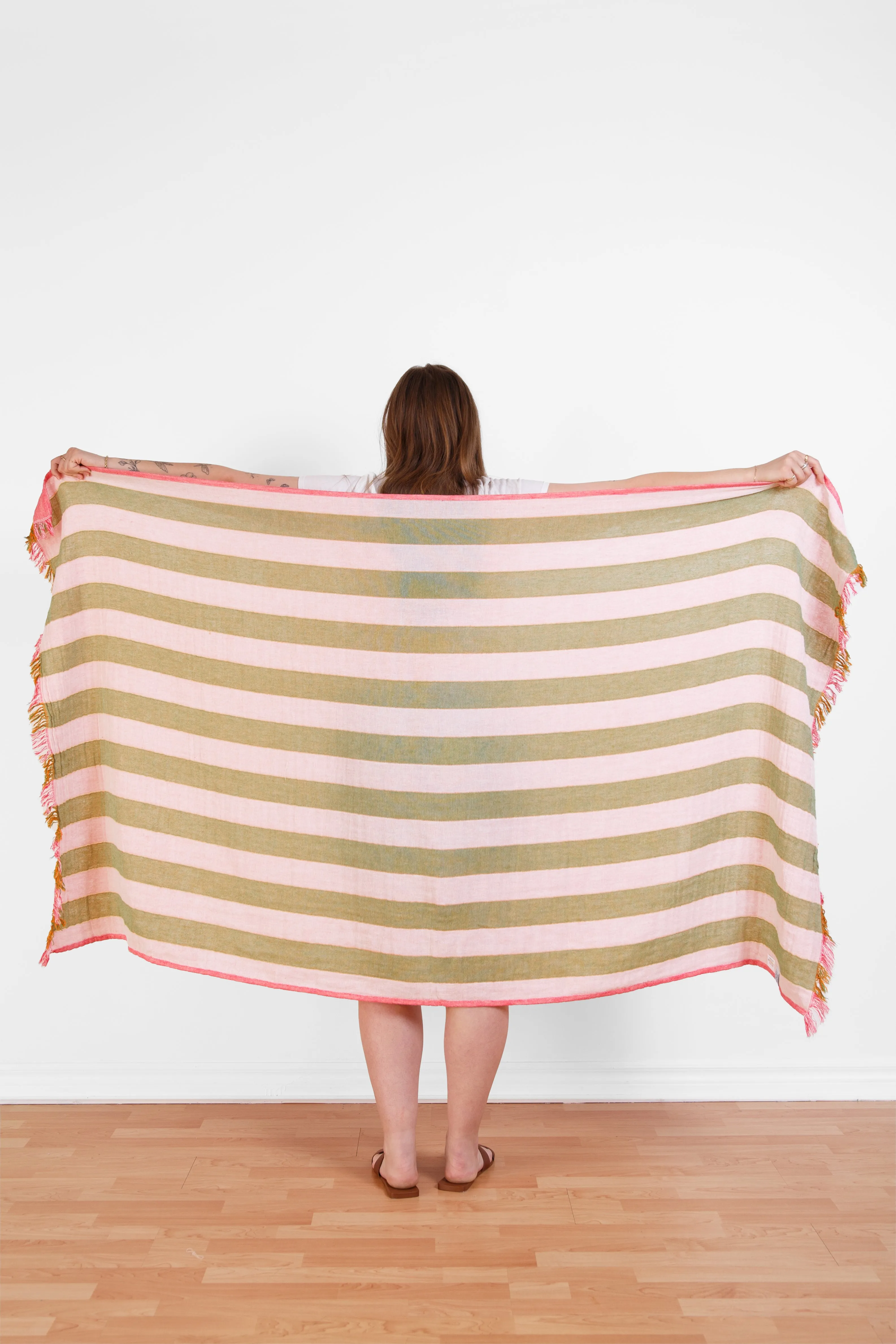 Tofino Towel Banks Muslin Gauze Stripe Towel