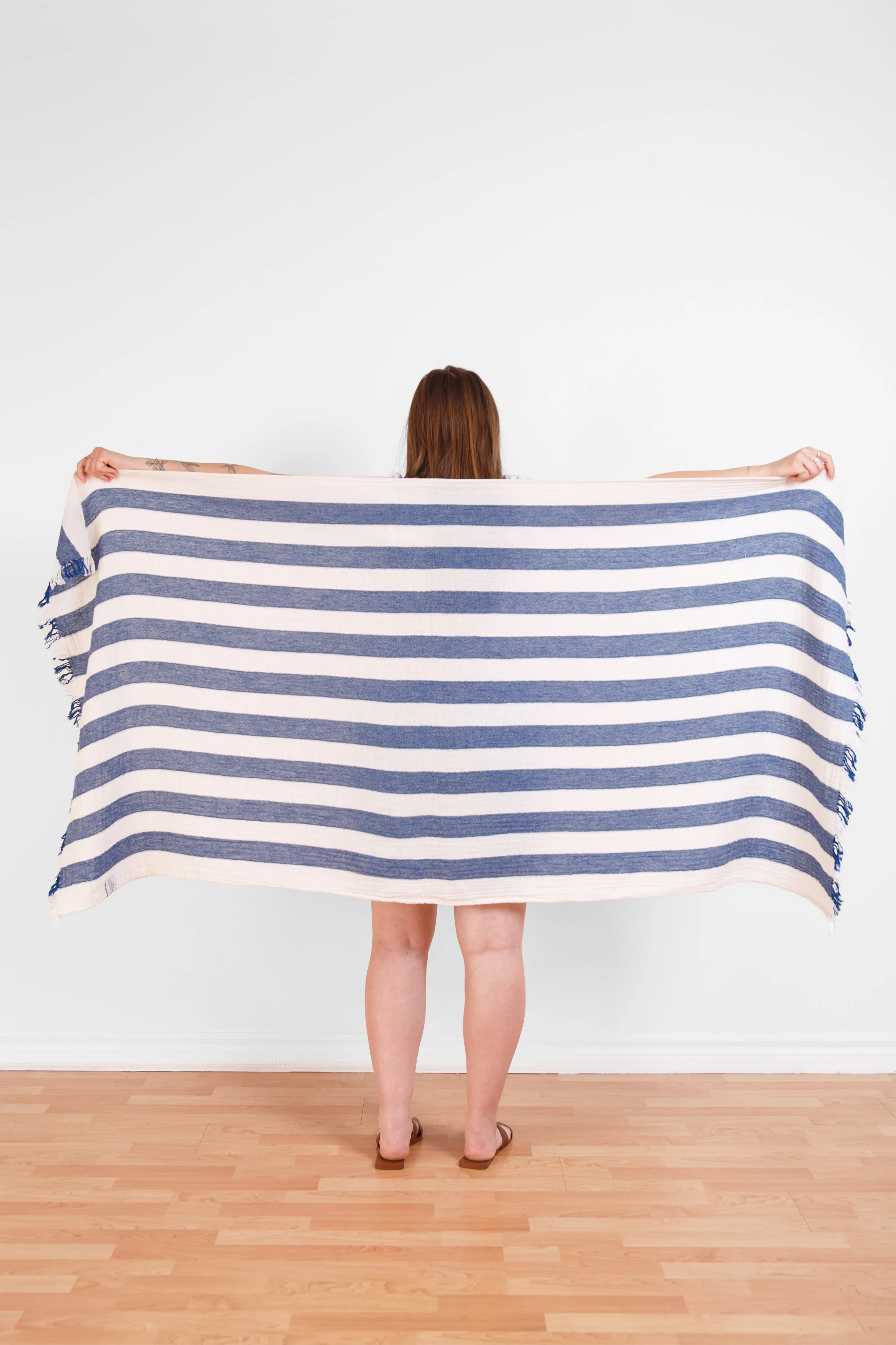 Tofino Towel Banks Muslin Gauze Stripe Towel