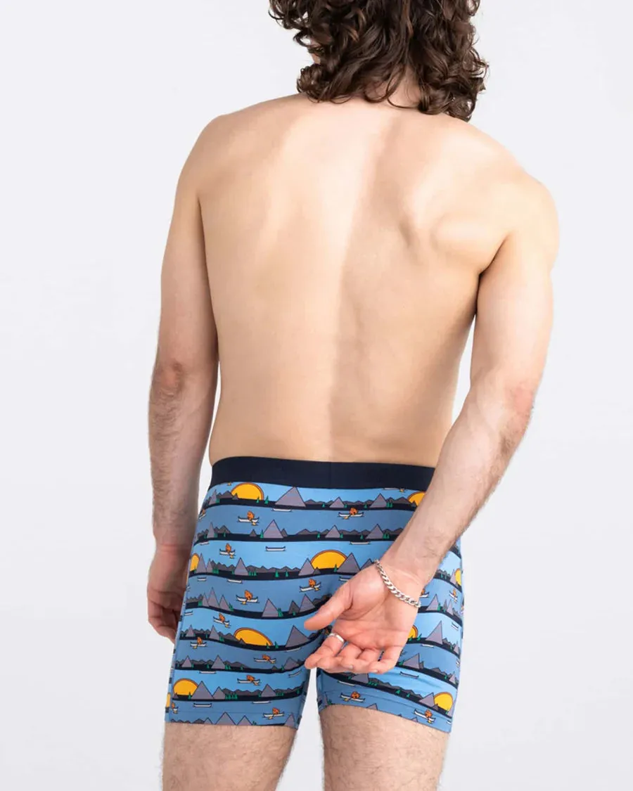 Ultra Super Soft Boxer Brief - Lazy River - Blue