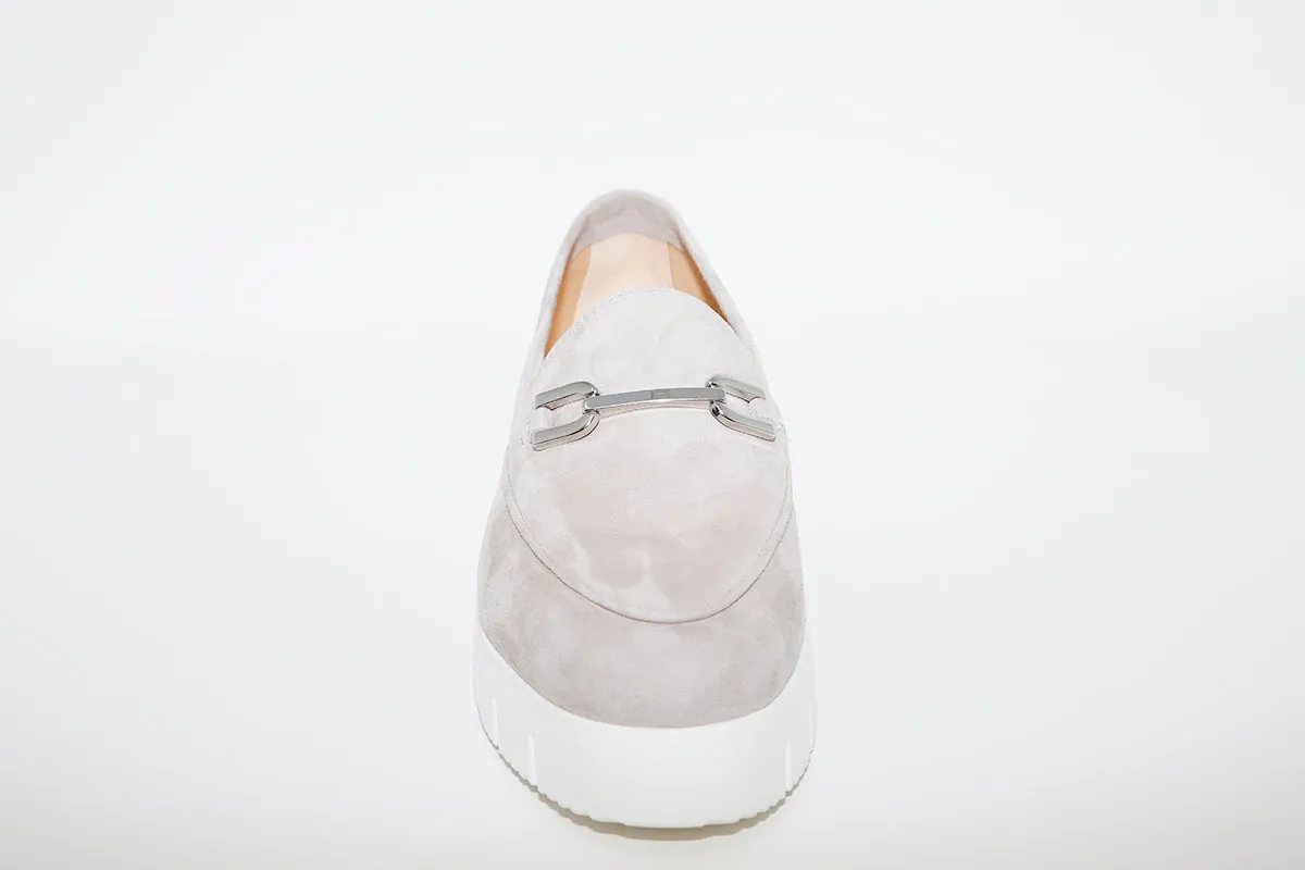 UNISA - FAMO Grey Suede Wedge Loafer