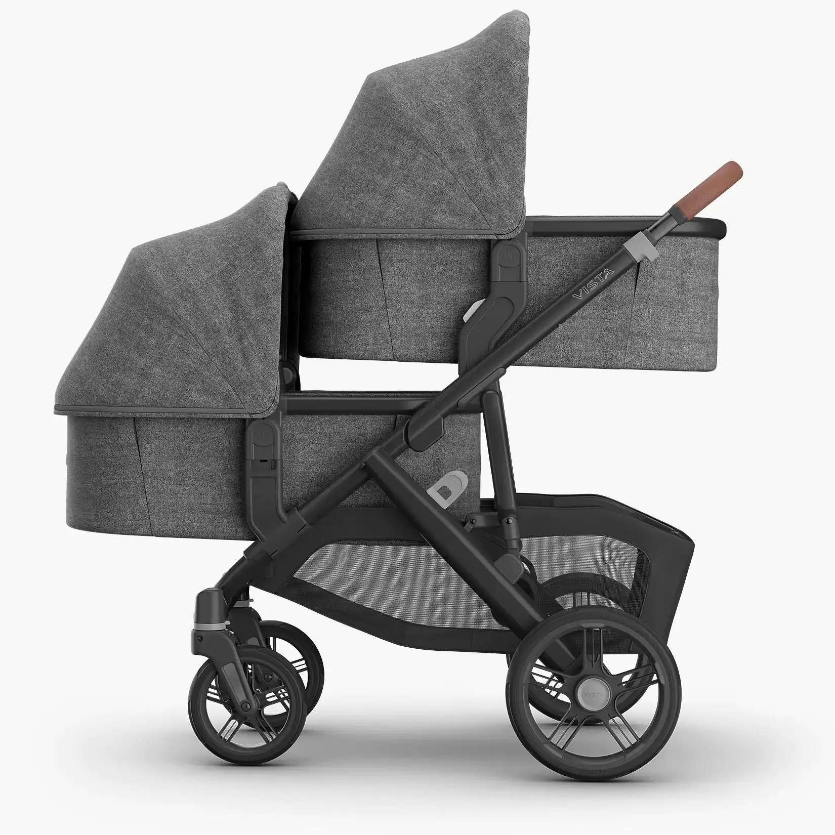 UPPAbaby Bassinet V3 - Gwen (Green Mélange/Carbon Frame)