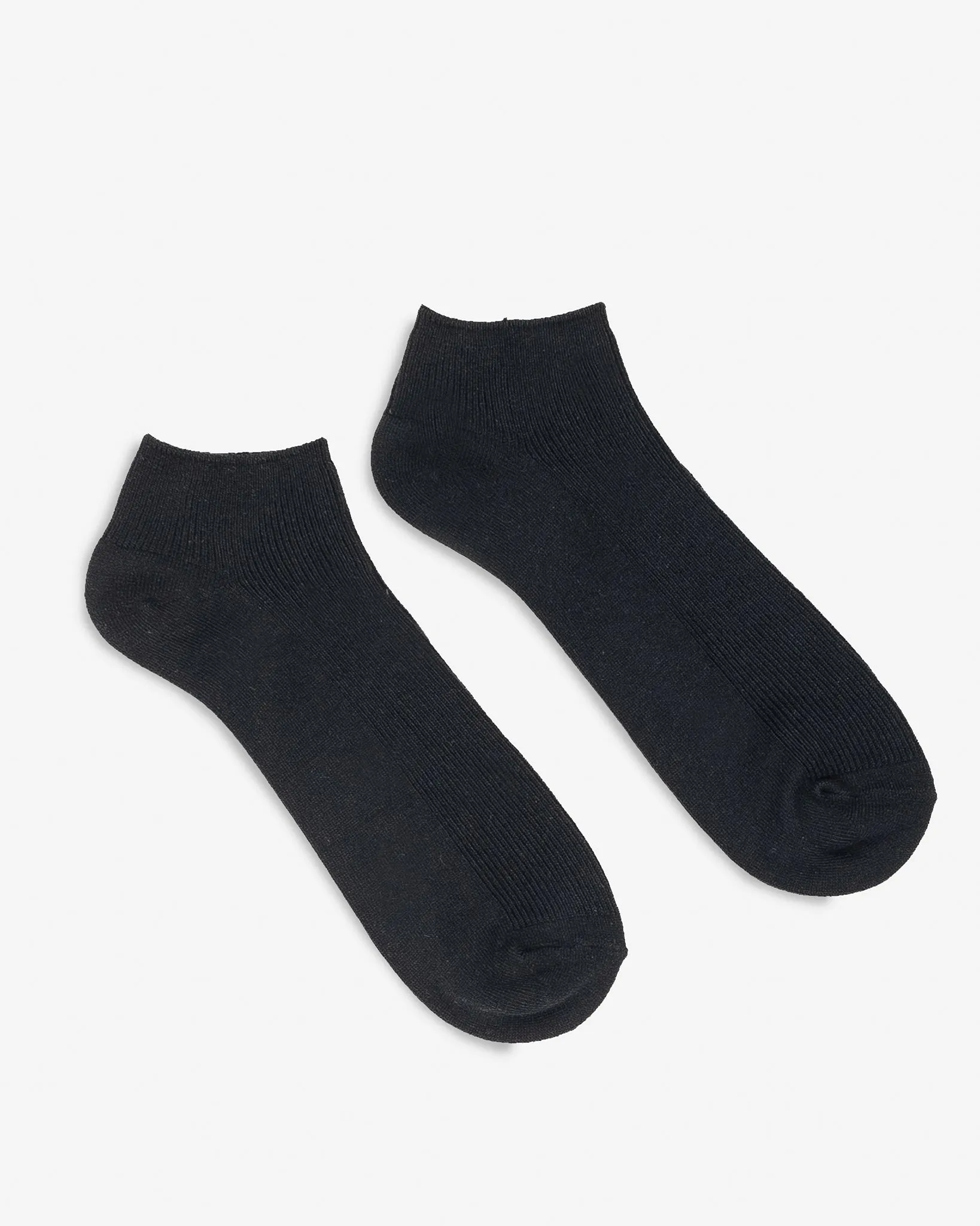 UTILITEES Mixed Cotton Sneaker Socks - Black