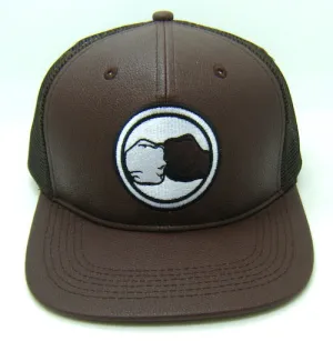 Vegan Mesh Leather Trucker Hat