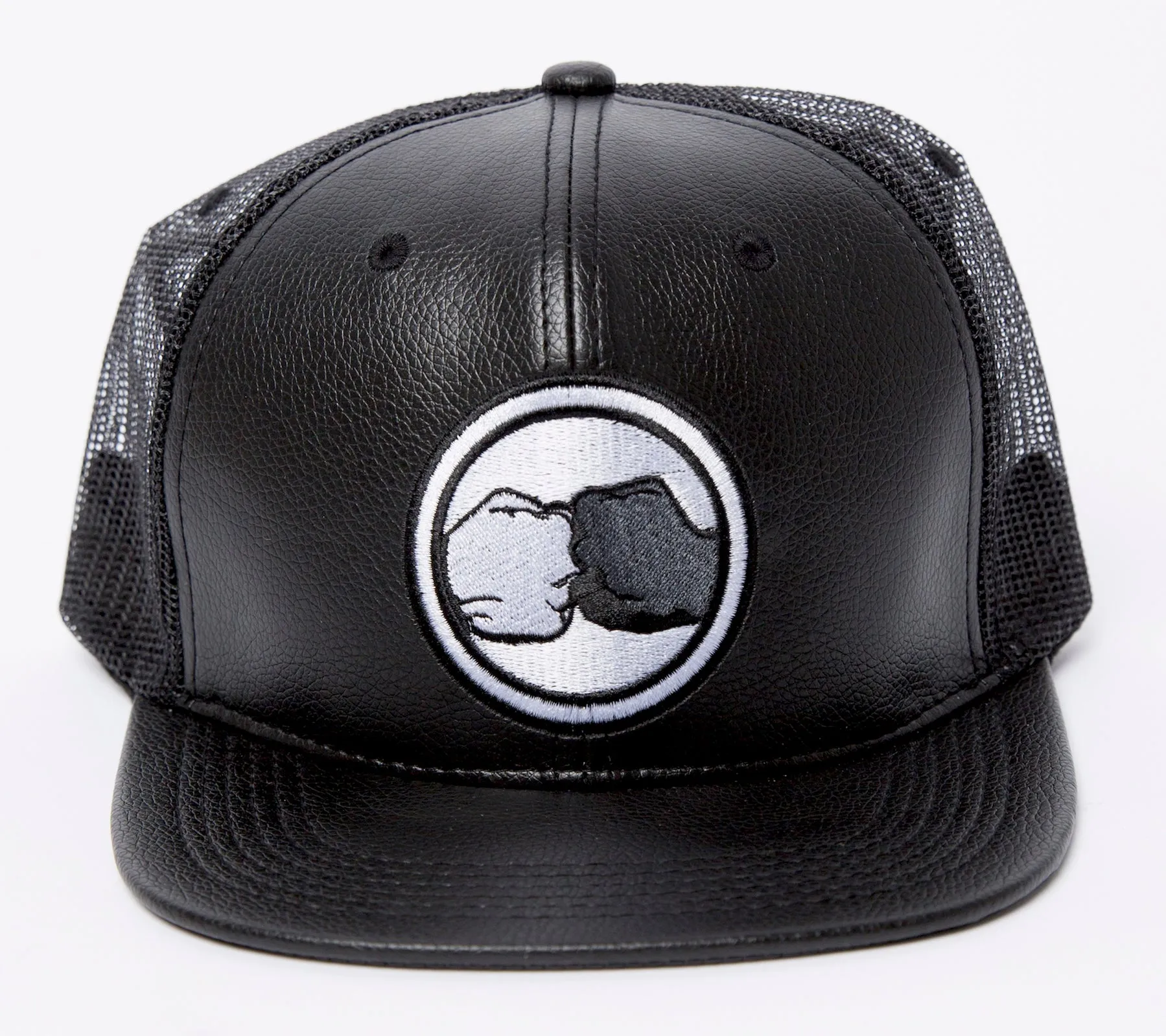 Vegan Mesh Leather Trucker Hat