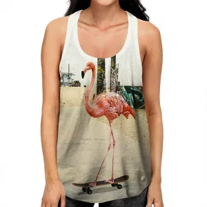 Venice Beach Flamingo Racerback