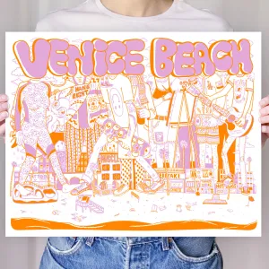Venice Beach Silkscreen Print