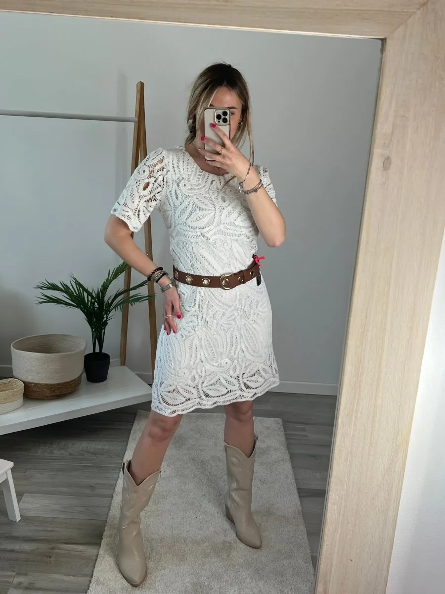 Vestitino bianco crochet