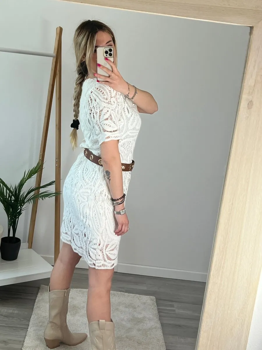 Vestitino bianco crochet
