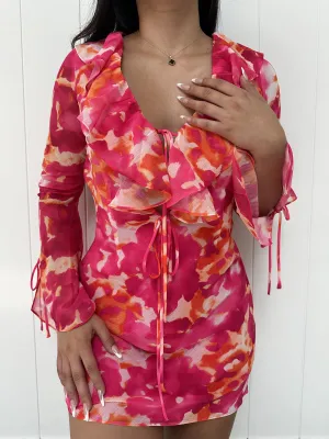 Vibrant Elegance Mini Dress