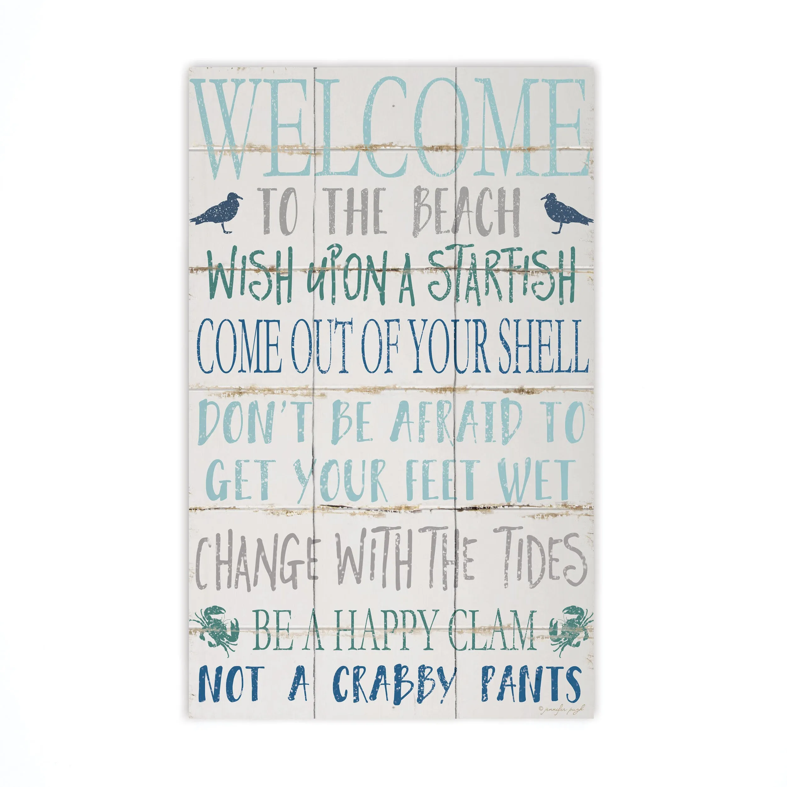 Welcome to the Beach Pallet Wall Decor