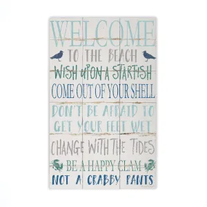 Welcome to the Beach Pallet Wall Decor
