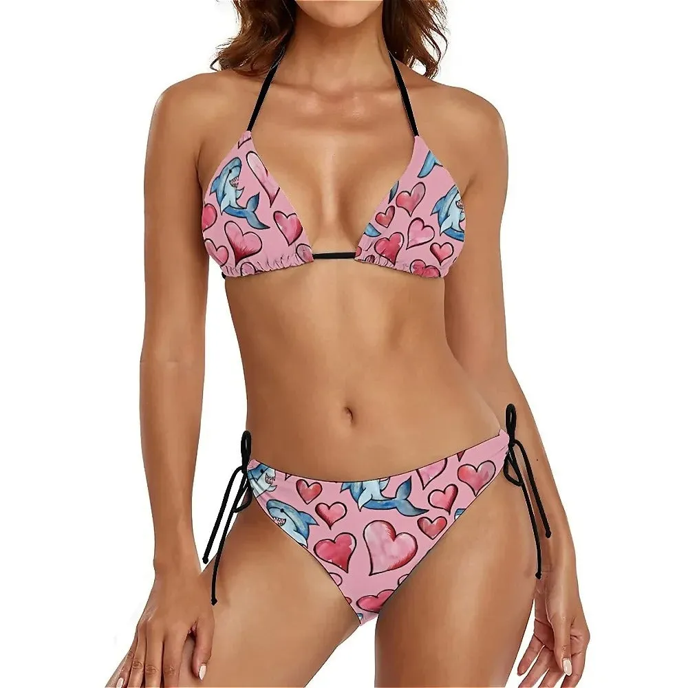 Women Bikini - Shark Whale Push Up Ocean Swimwear