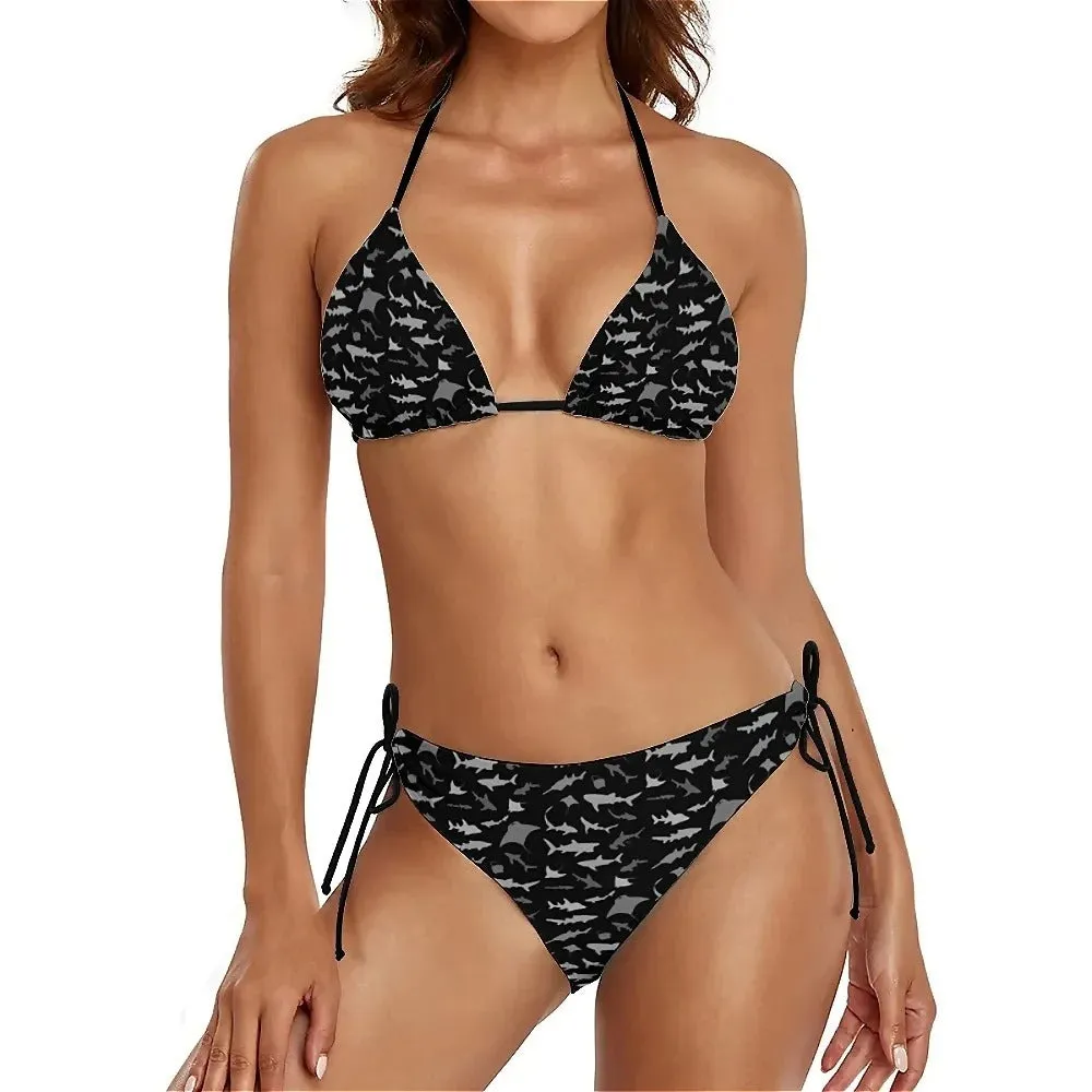 Women Bikini - Shark Whale Push Up Ocean Swimwear