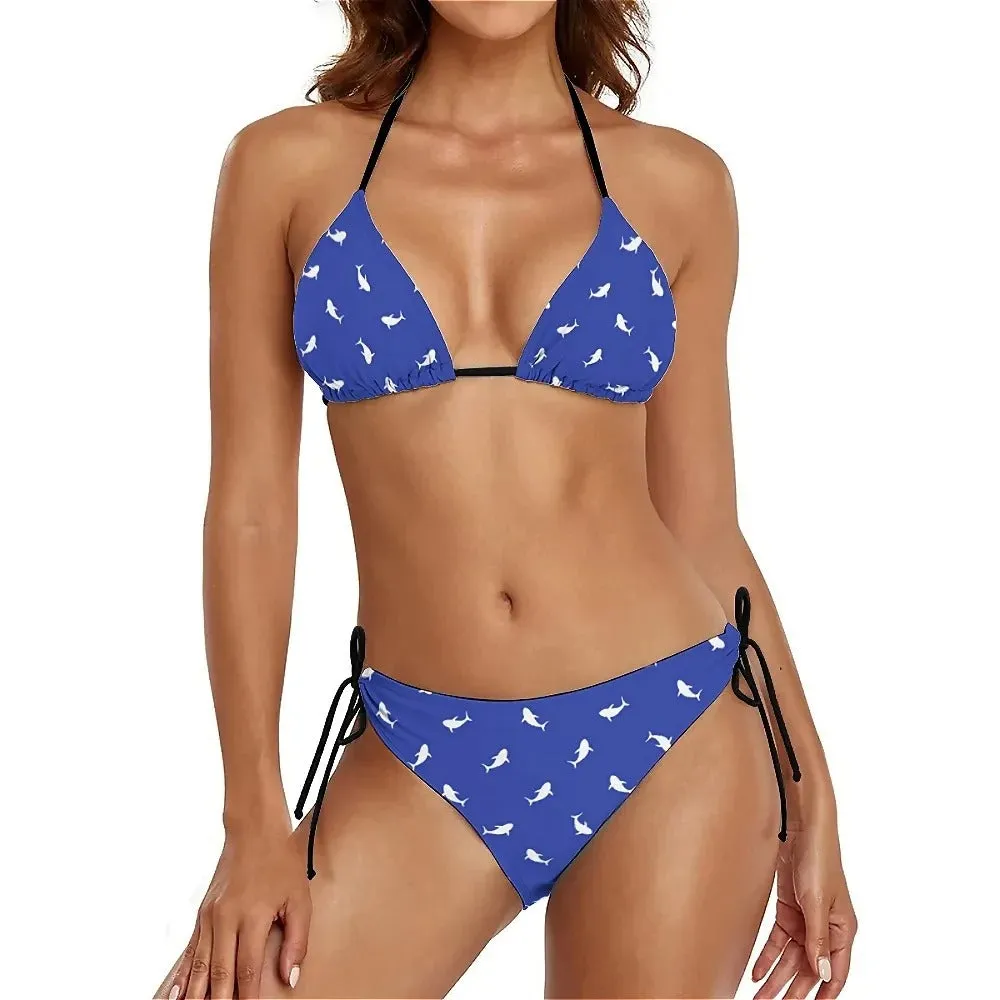 Women Bikini - Shark Whale Push Up Ocean Swimwear
