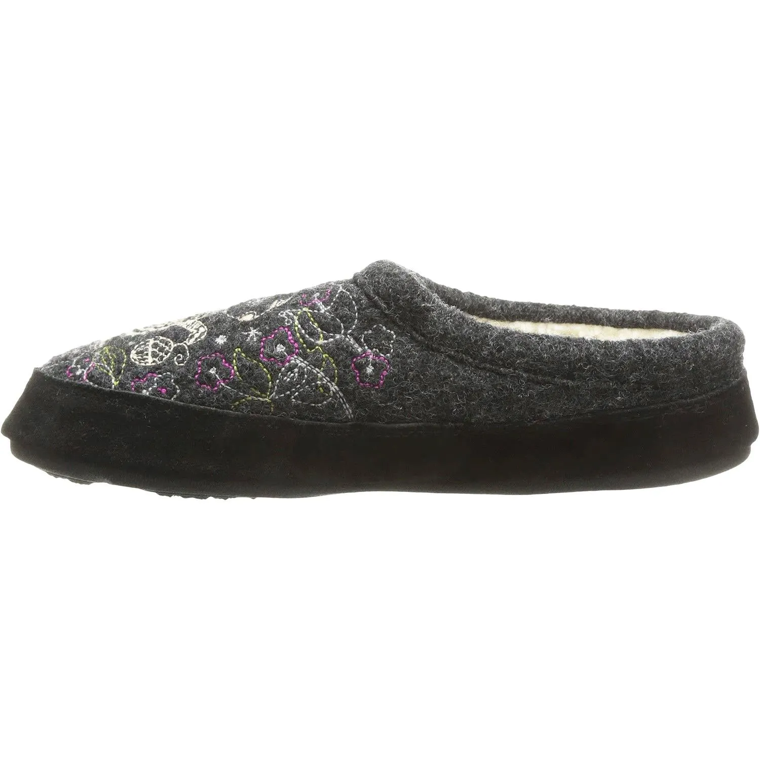 Women's Acorn Forest Mule Grey Squirrel Wool