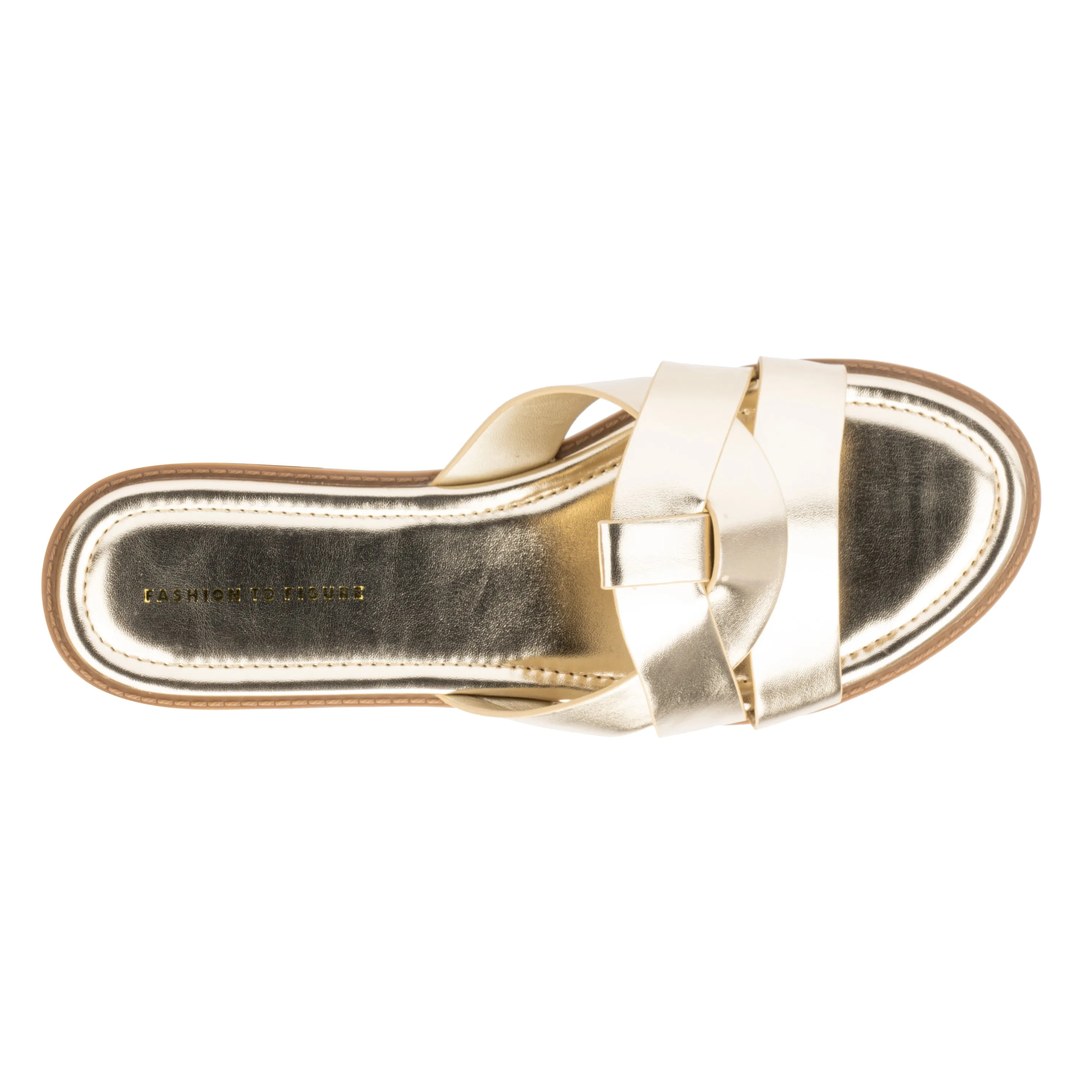 Women's Tiana Flat Sandal - Wide Width Slide Sandals