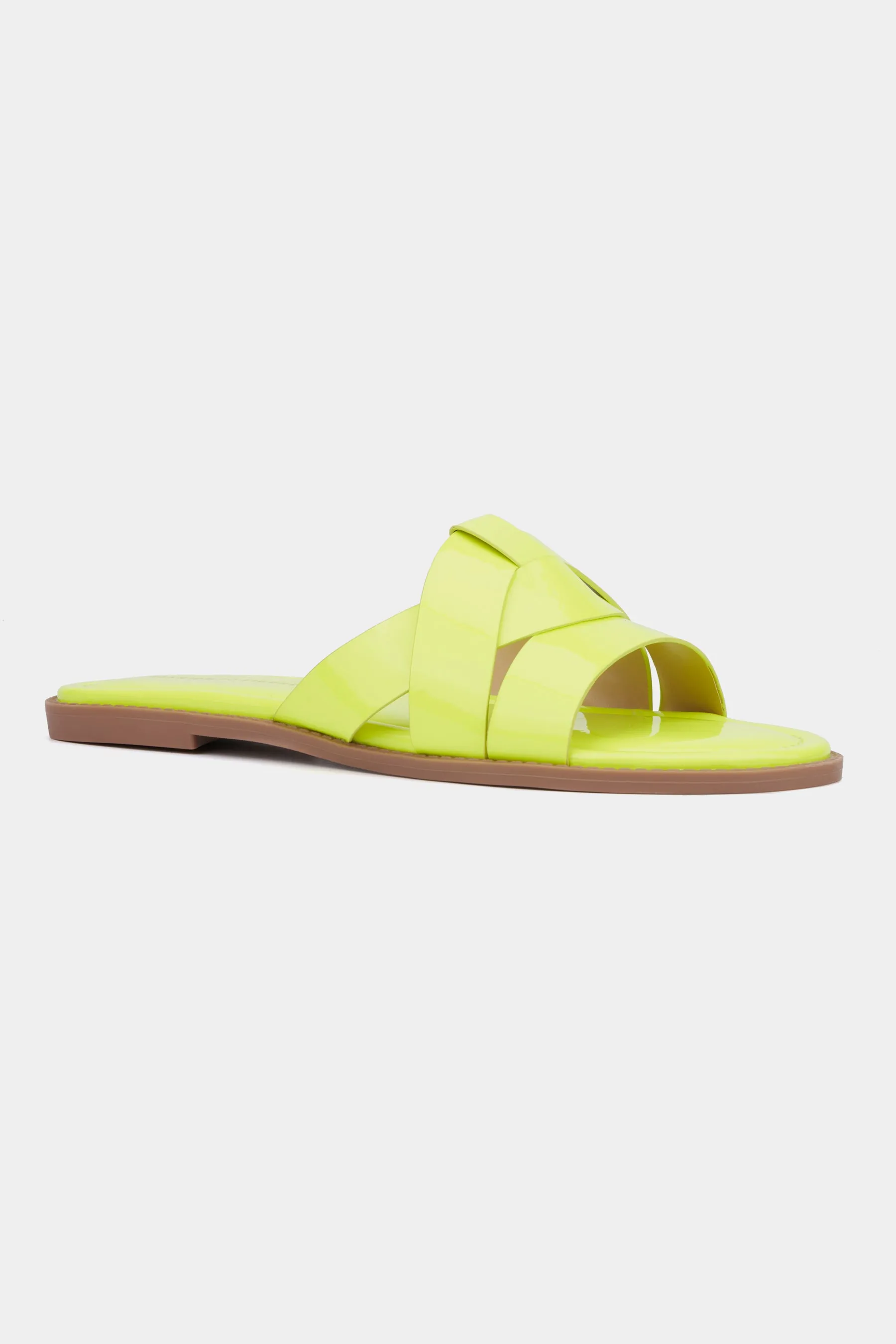 Women's Tiana Flat Sandal - Wide Width Slide Sandals