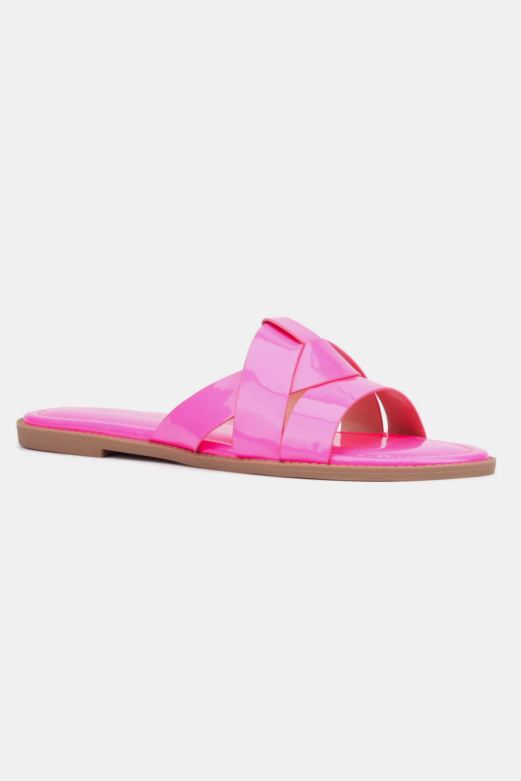 Women's Tiana Flat Sandal - Wide Width Slide Sandals