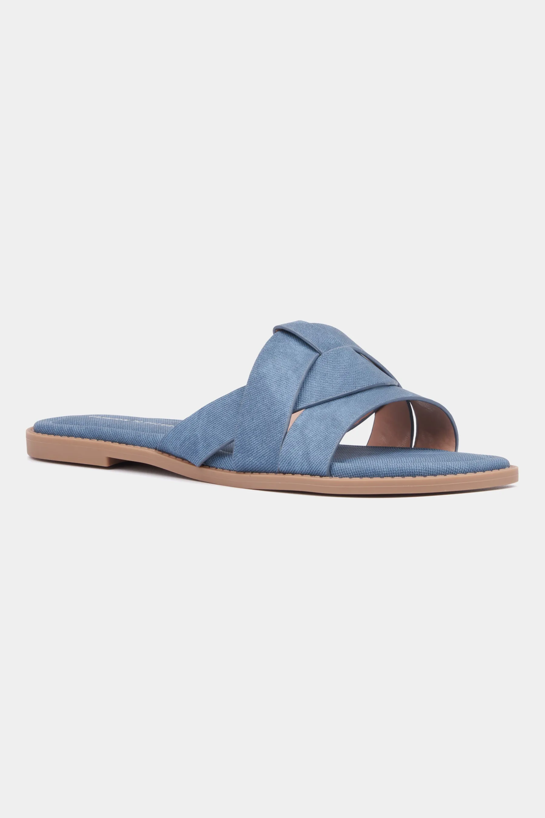 Women's Tiana Flat Sandal - Wide Width Slide Sandals