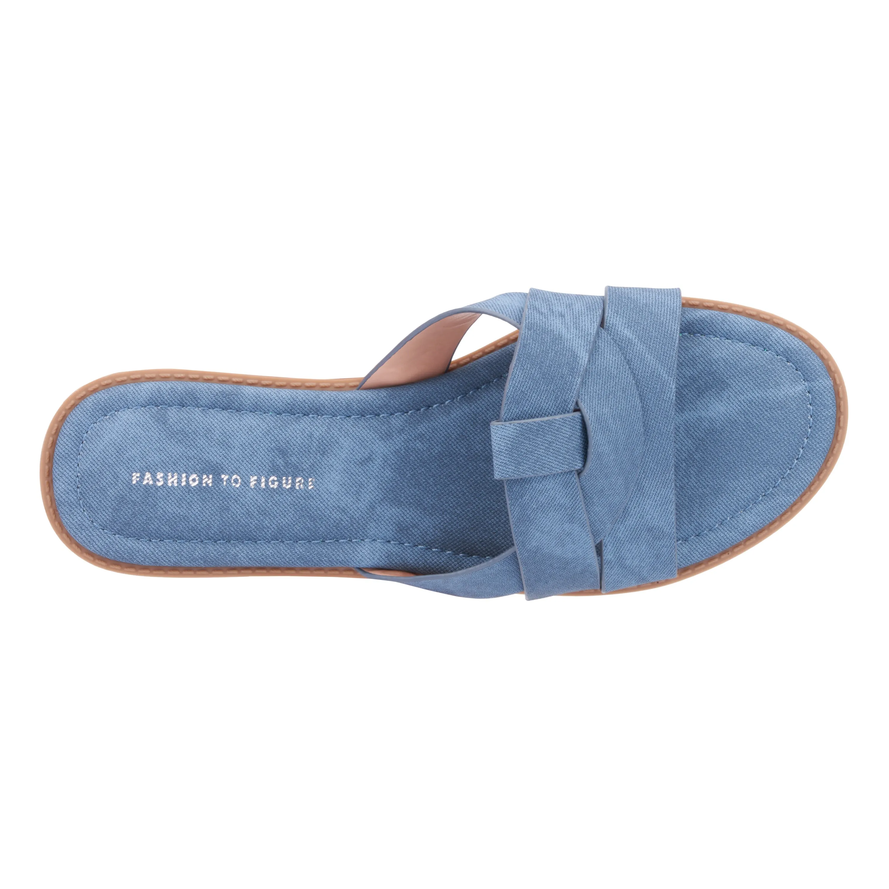 Women's Tiana Flat Sandal - Wide Width Slide Sandals