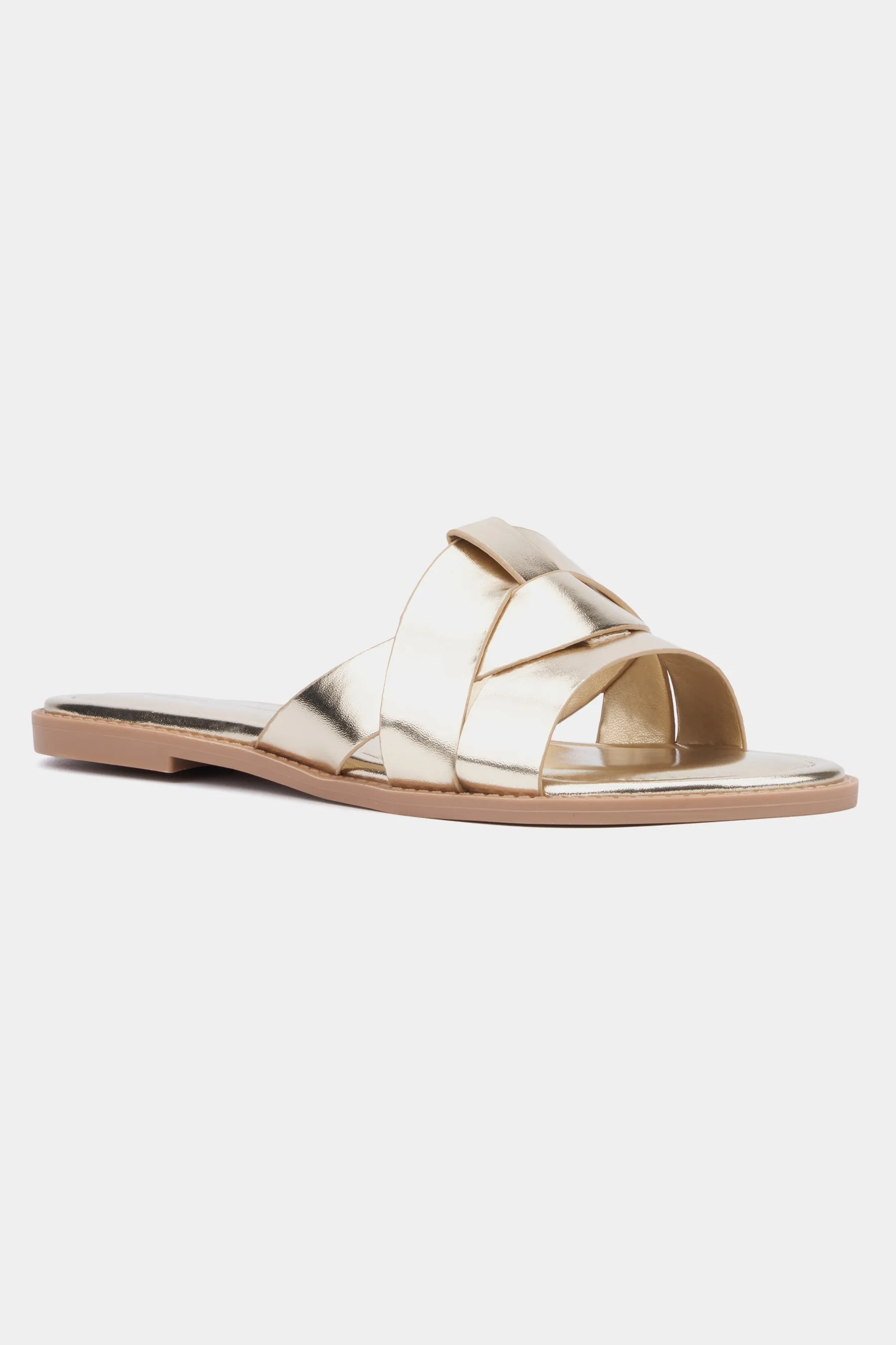 Women's Tiana Flat Sandal - Wide Width Slide Sandals
