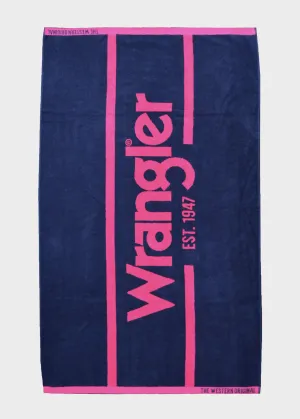 Wrangler Signature Towell Navy & Pink