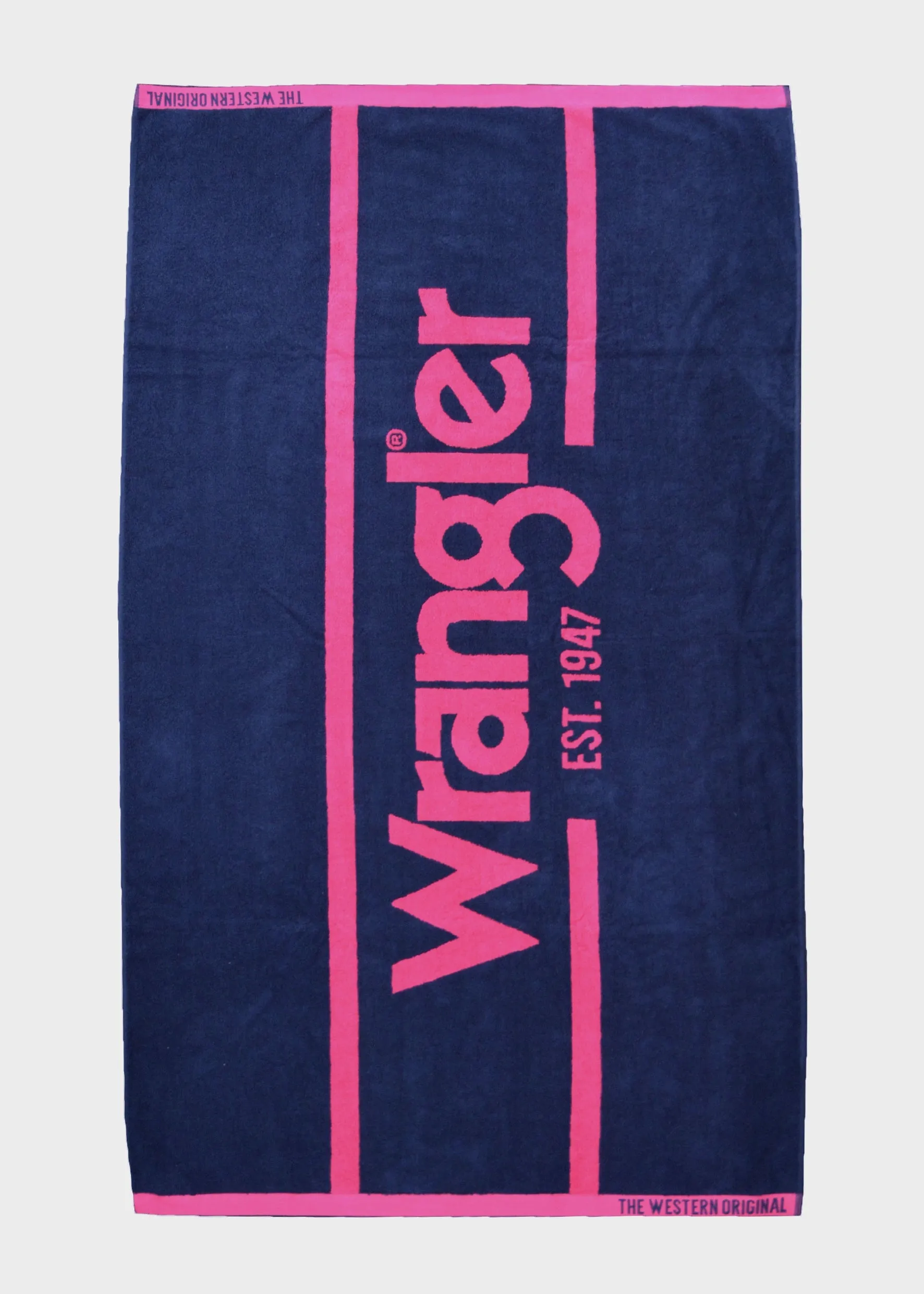 Wrangler Signature Towell Navy & Pink