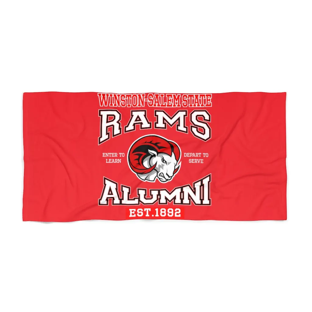 WSSU RAMS ALUMNI BEACH TOWEL