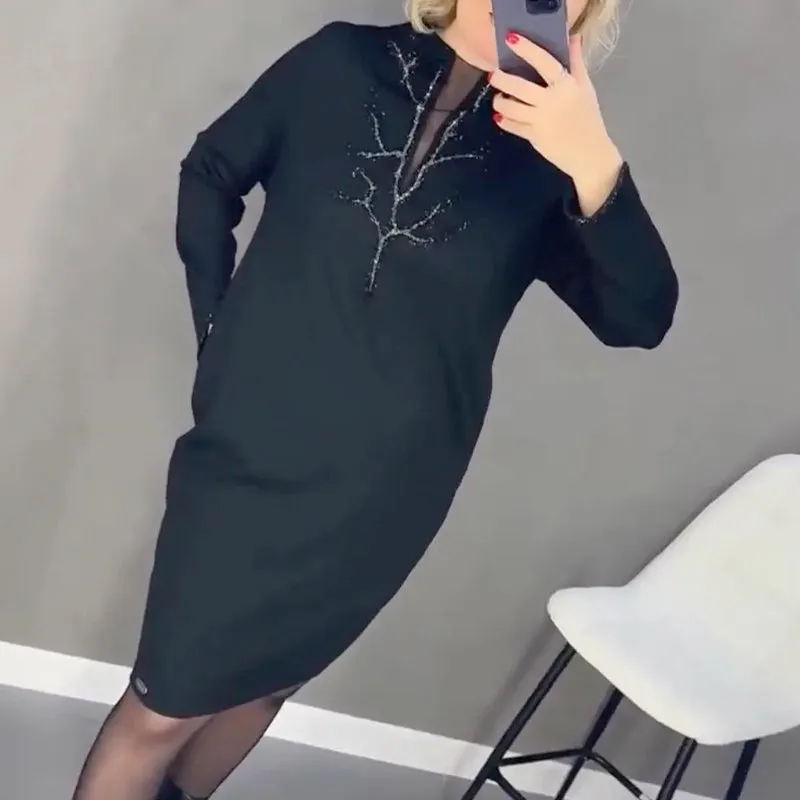 🎅Xmas Specials🎄Round Neck Elegant Fashion Simple Dress