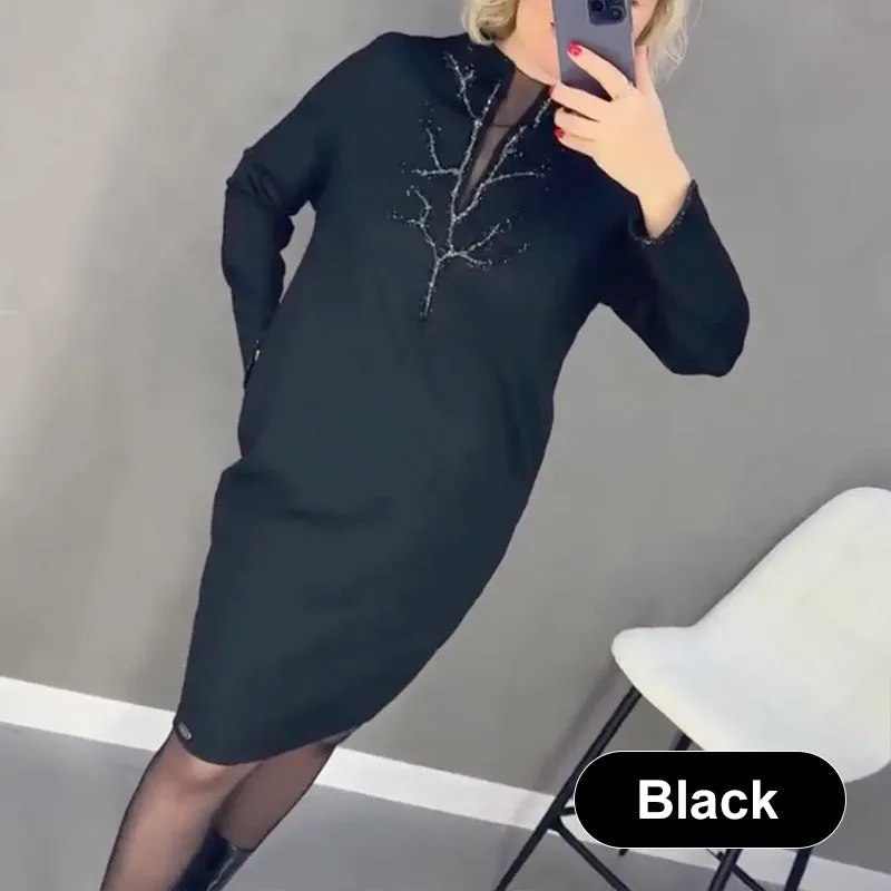 🎅Xmas Specials🎄Round Neck Elegant Fashion Simple Dress